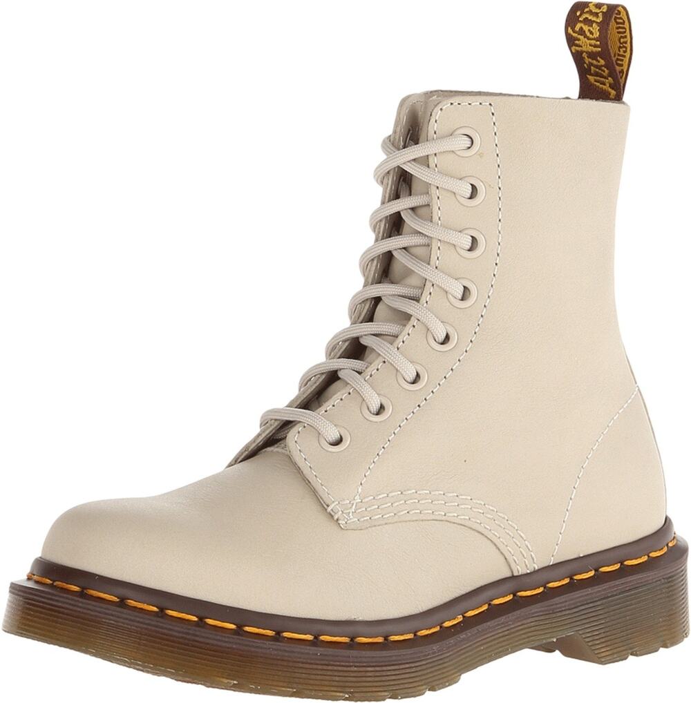 DR. MARTENS WOMEN'S PASCAL IVORY ANKLE-HIGH LEATHER BOOT - 8M